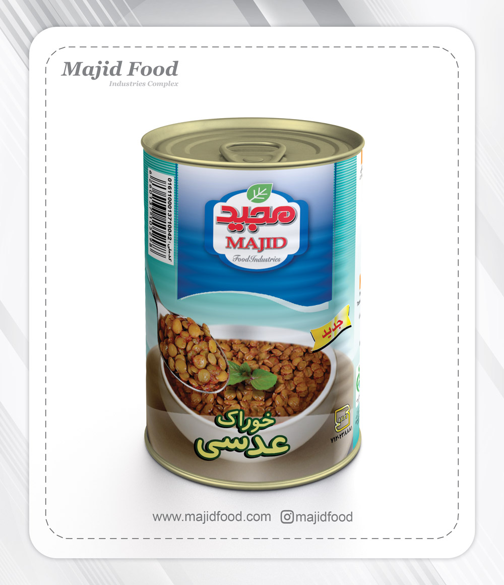 کنسرو عدس 400 گرمی