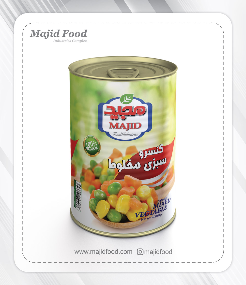کنسرو سبزیجات 400 گرمی
