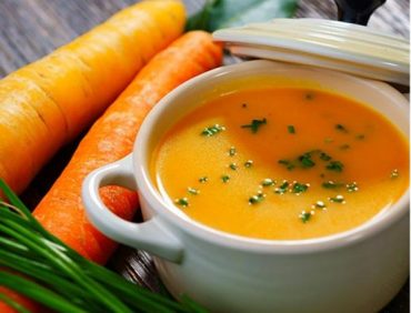 سوپ زنجبیل و هویج